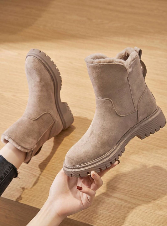 Susanne | Damen warme Stiefeletten mit Reißverschluss