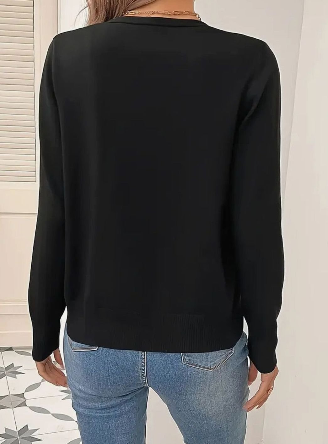 Lea | Damen Strickjacke mit V-Ausschnitt