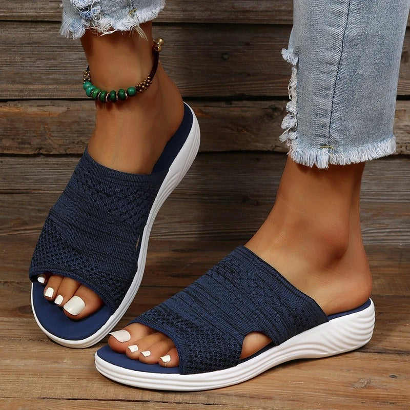 Nadine | Women's orthopedic slides with slip-on and open design