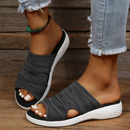 Nadine | Women's orthopedic slides with slip-on and open design