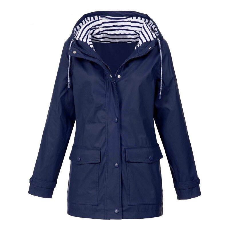 Sabrina | Wasserdichte Outdoor-Wanderjacke mit Kapuze und Taschen