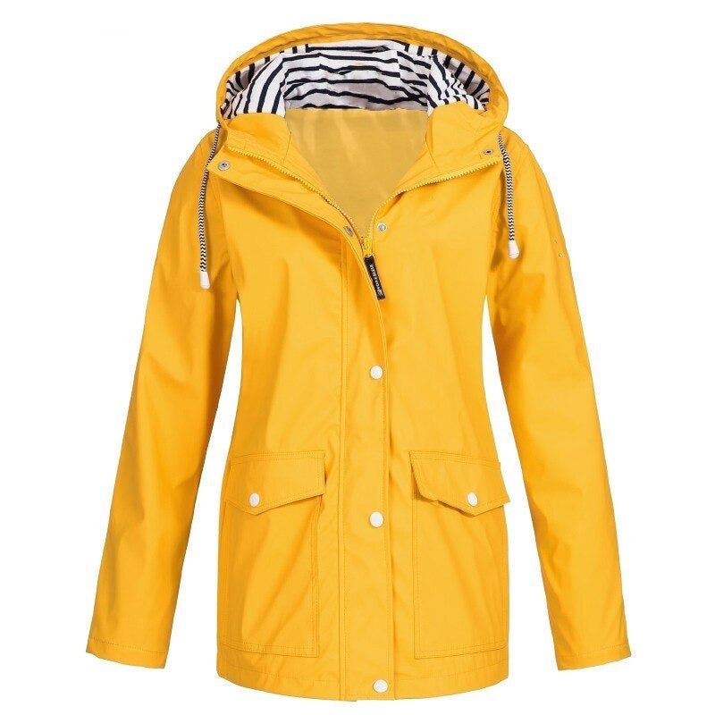 Sabrina | Wasserdichte Outdoor-Wanderjacke mit Kapuze und Taschen