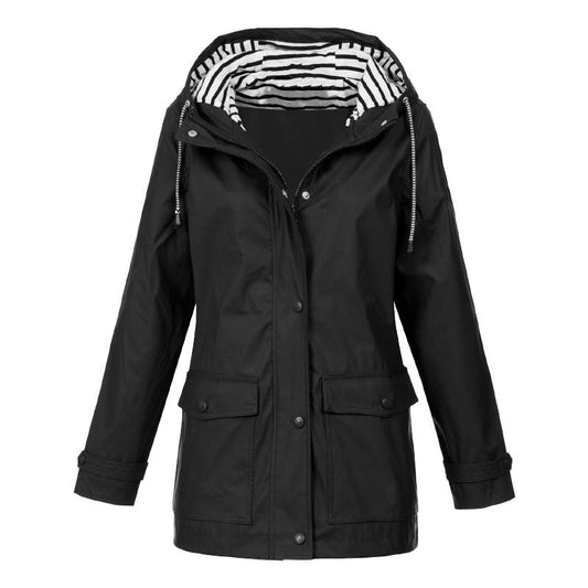 Gisela | Outdoorjacke mit Kapuze und wasserdichtem Design