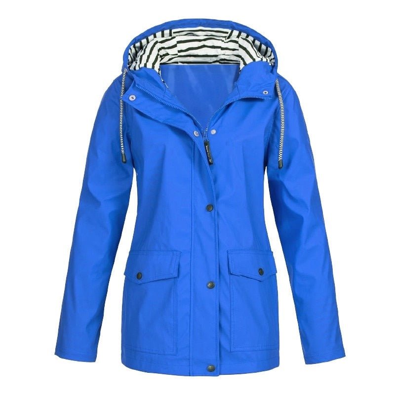 Sabrina | Wasserdichte Outdoor-Wanderjacke mit Kapuze und Taschen