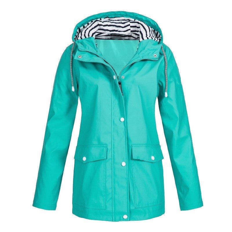 Sabrina | Wasserdichte Outdoor-Wanderjacke mit Kapuze und Taschen