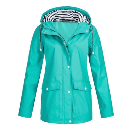 Sabrina | Wasserdichte Outdoor-Wanderjacke mit Kapuze und Taschen