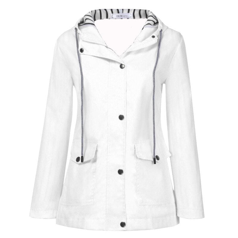 Sabrina | Wasserdichte Outdoor-Wanderjacke mit Kapuze und Taschen