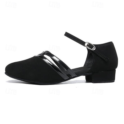 Hanna | Damen Dance Pumps mit Riemen und geschlossener Form