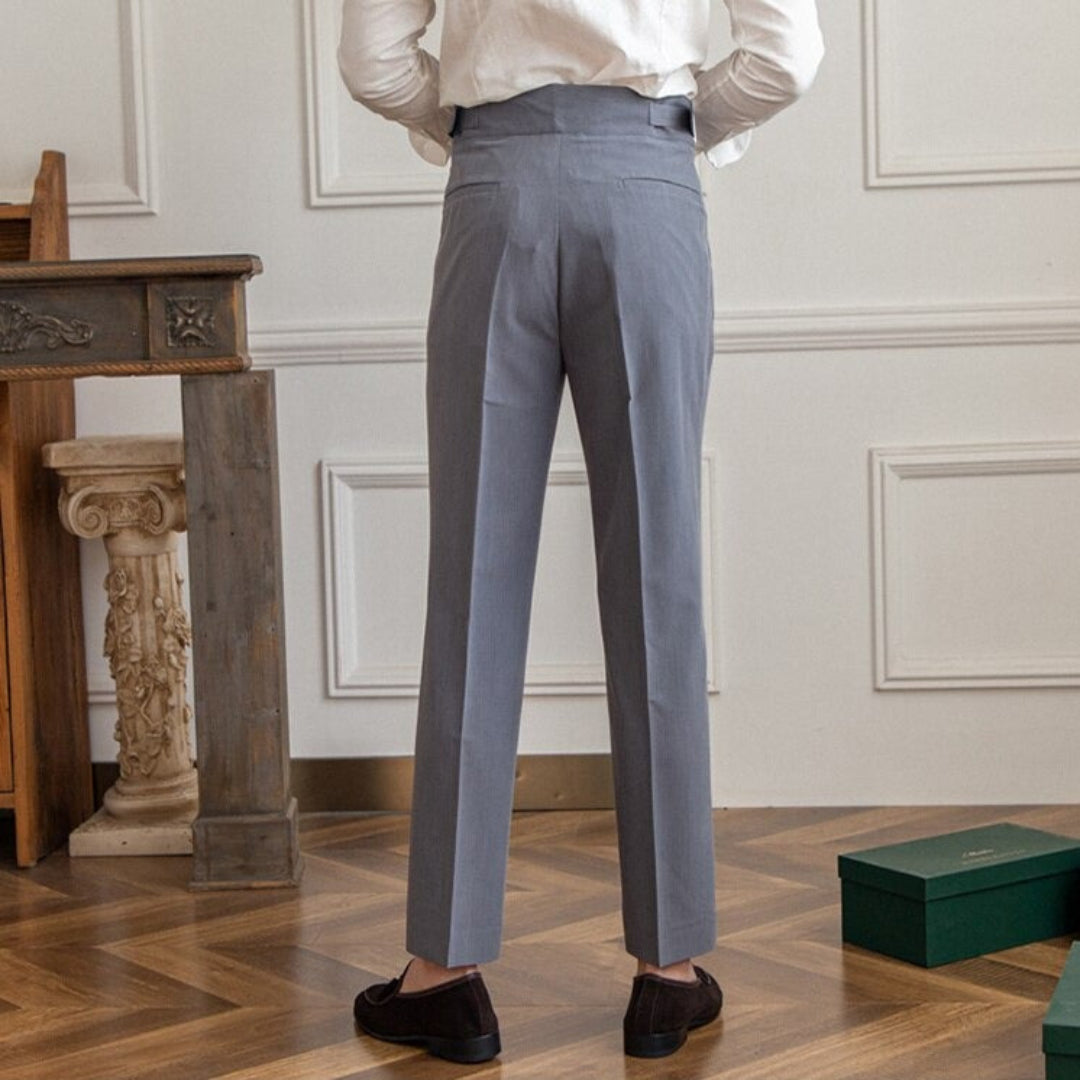 Armin | Elegant men's trousers with a high waist | Formal style