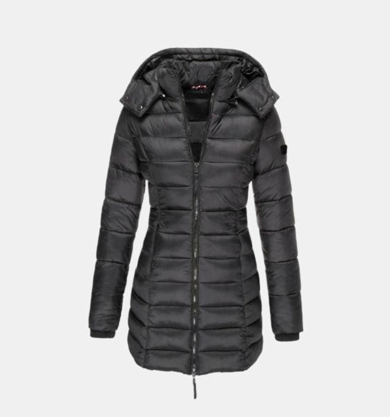 Anna | Damen lange Winterjacke mit Kapuze