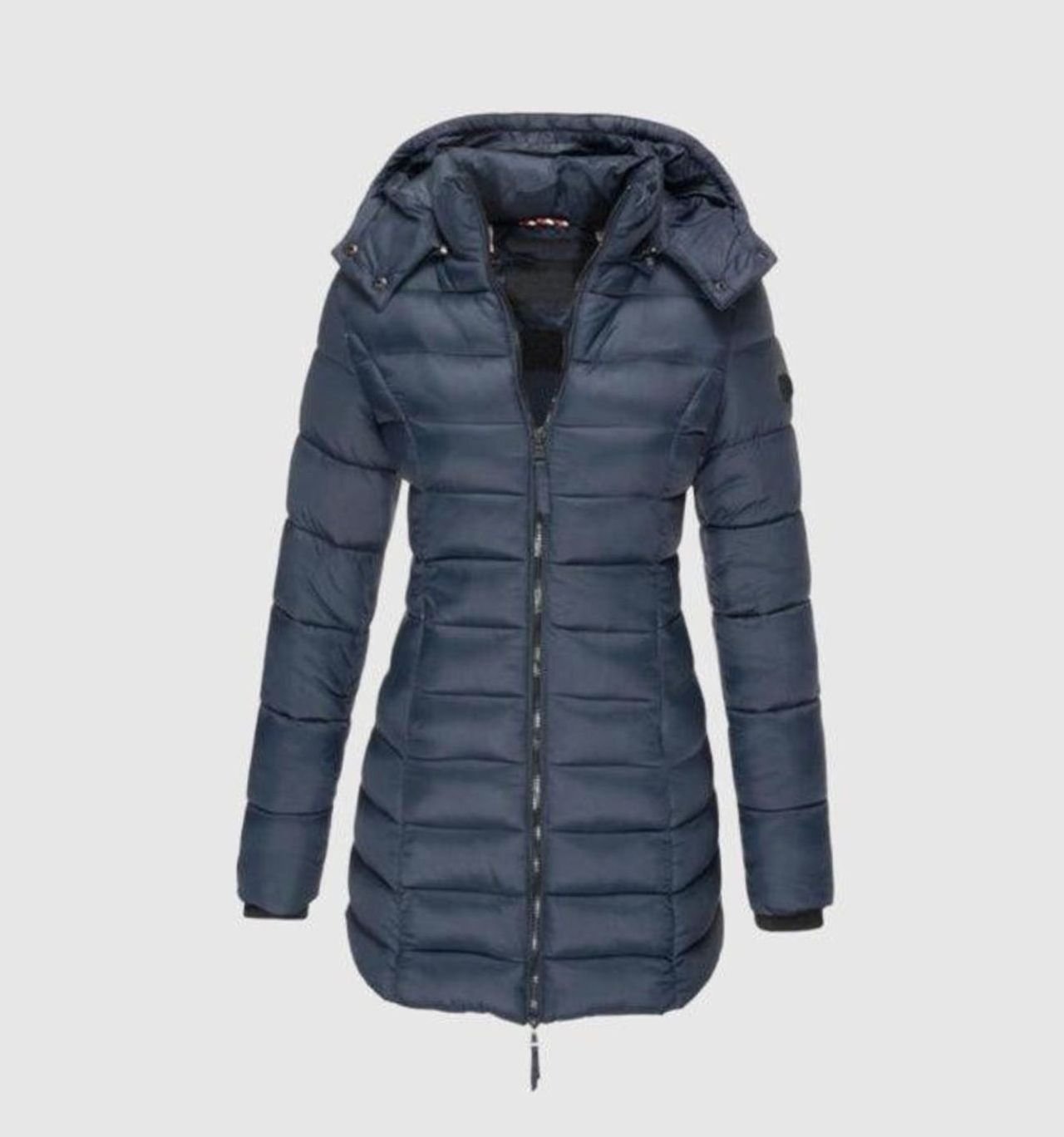 Anna | Damen lange Winterjacke mit Kapuze