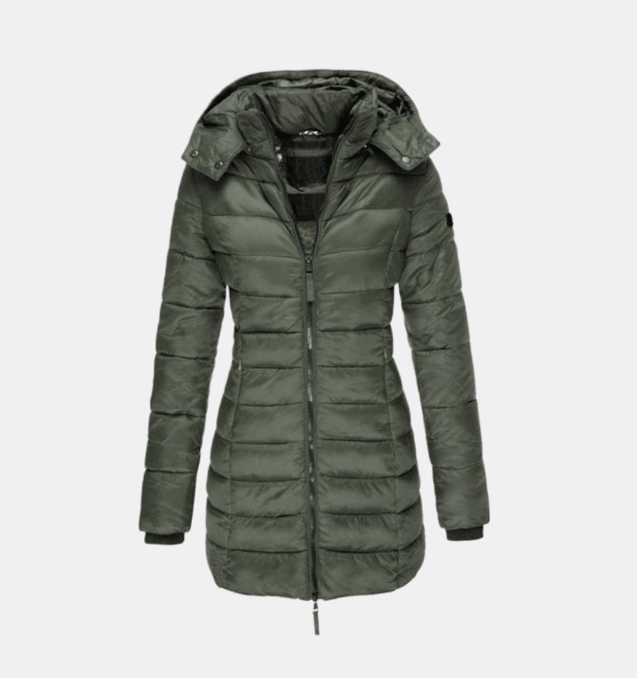 Anna | Damen lange Winterjacke mit Kapuze