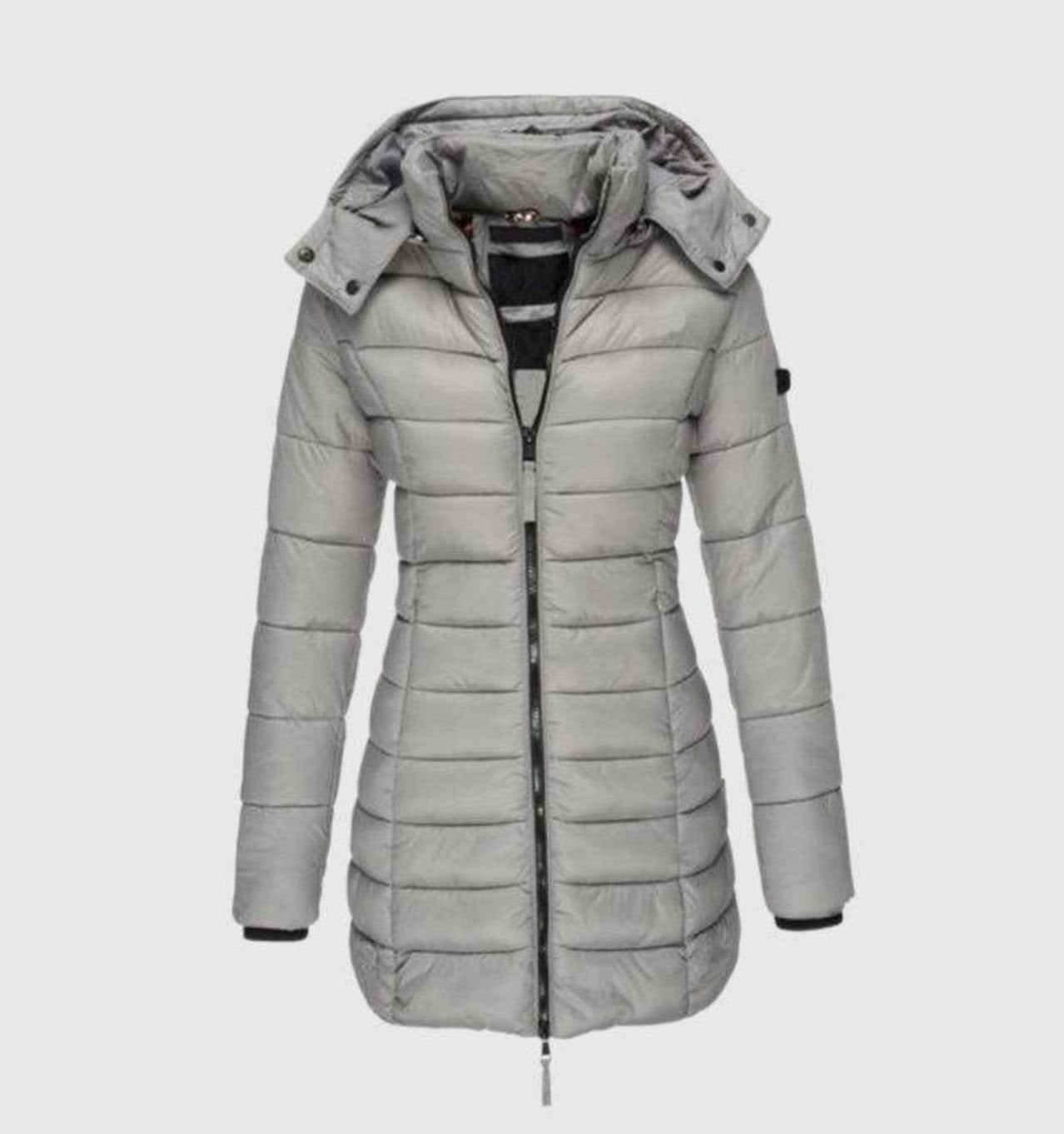 Anna | Damen lange Winterjacke mit Kapuze