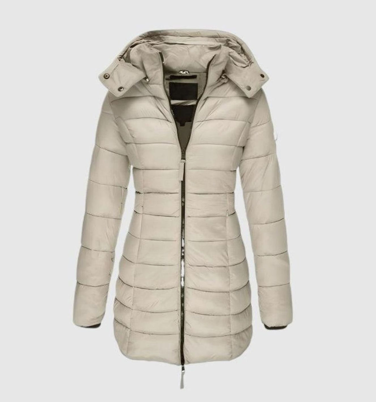 Anna | Damen lange Winterjacke mit Kapuze