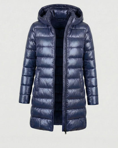 Sophia | Damen ultraleichte Daunenjacke mit Kapuze