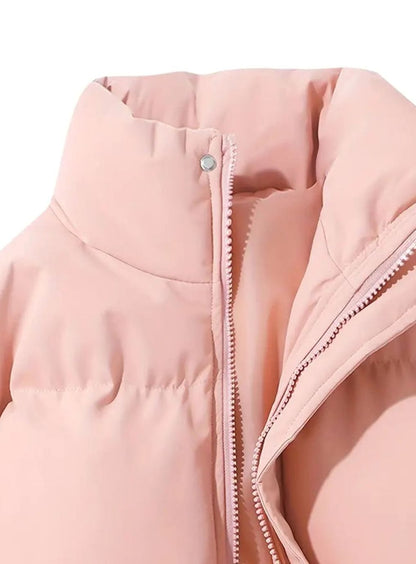 Laura | Damen gestoppte Pufferjacke mit Stehkragen